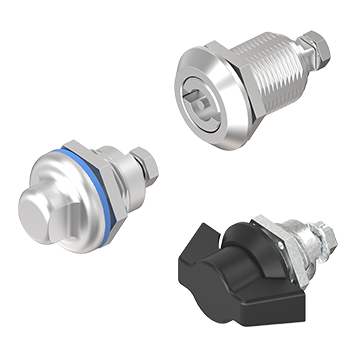 Key for insert square 8, Zinc die black powder-coated; 1004-02